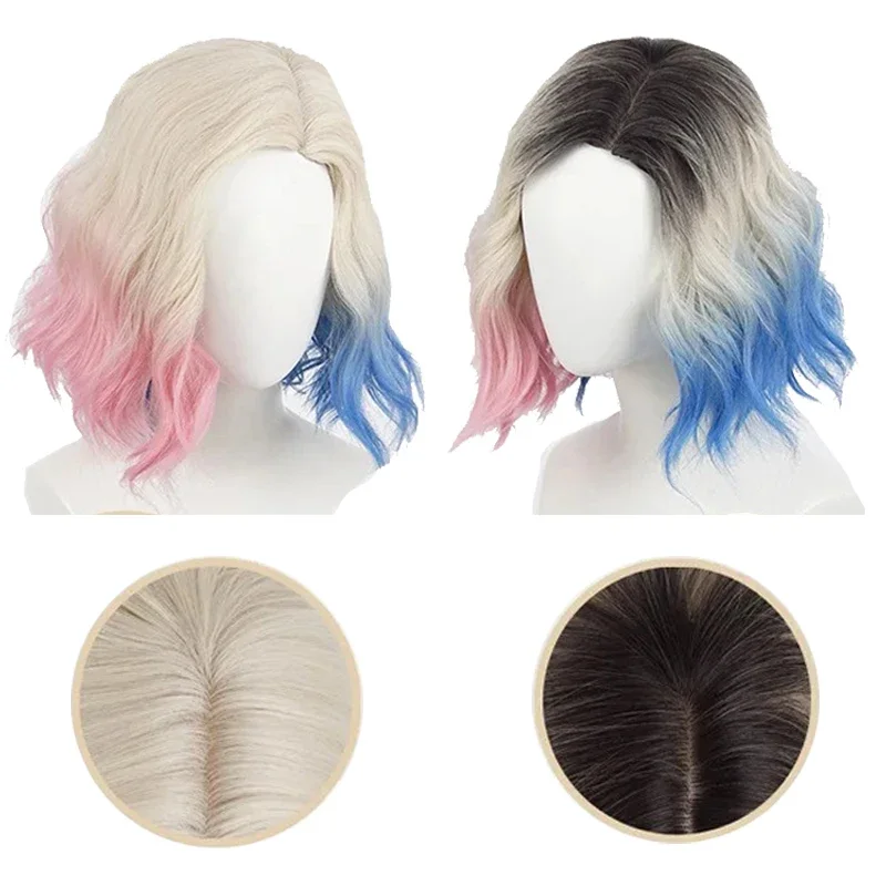 

2 Color Cosplay movi&TV girl Wig Colour Halloween Carnival Fancy Dress Up Party Costumes Prop for Women Girl