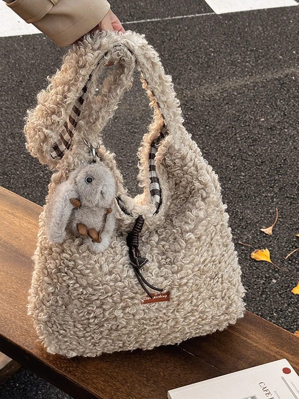 

Soft Plu Winter Bag 2025 New Sle Handbag oulder Bag Crossbody Bag Cute Fluffy Bag Soft Squiy Bag Women's Bag