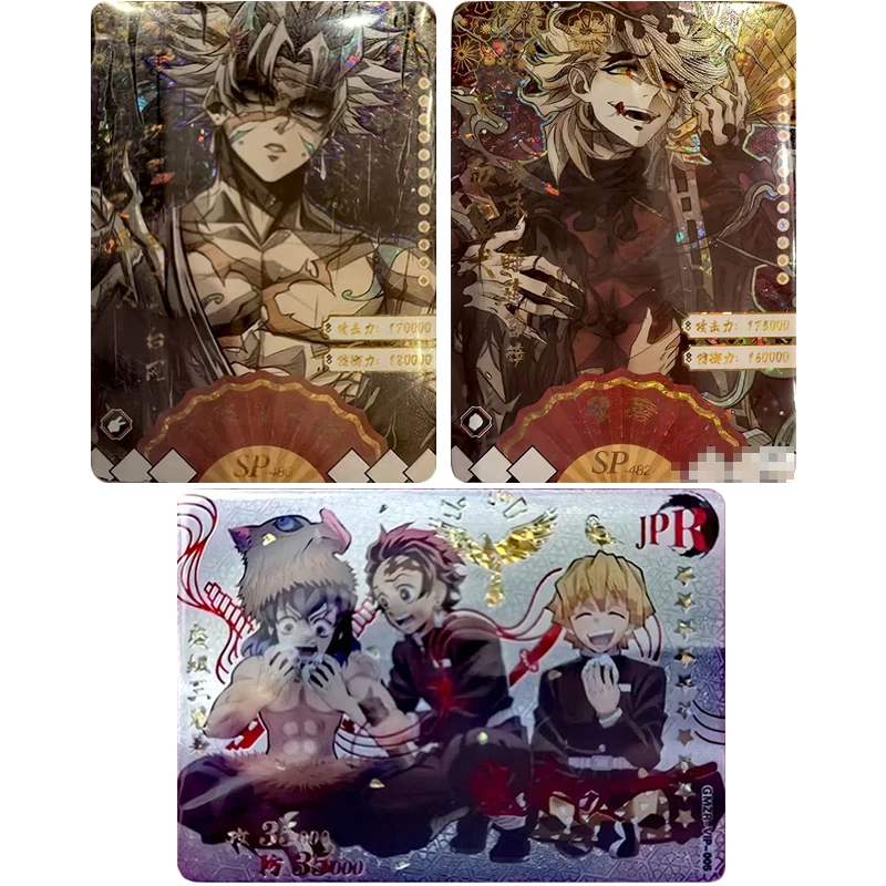 

Японское аниме SP JPR Demon Slayer Douma Shinazugawa Sanemi Inosuke, подарки на Рождество и день рождения, детские игрушки, коллекционные карты