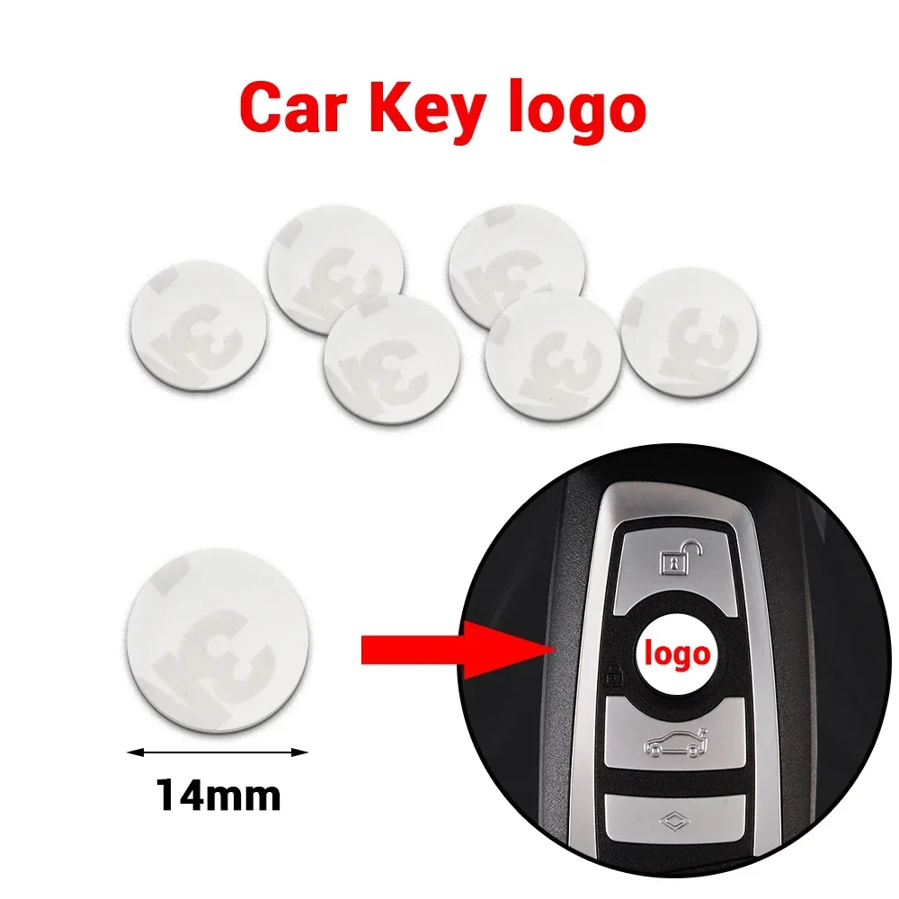 14mm Aluminum Car Remote Key Stickers Auto Badge Accessories For Renault Grand Scenic 4 XMOD Megane Clio 4 Laguna 2 3 Coupe