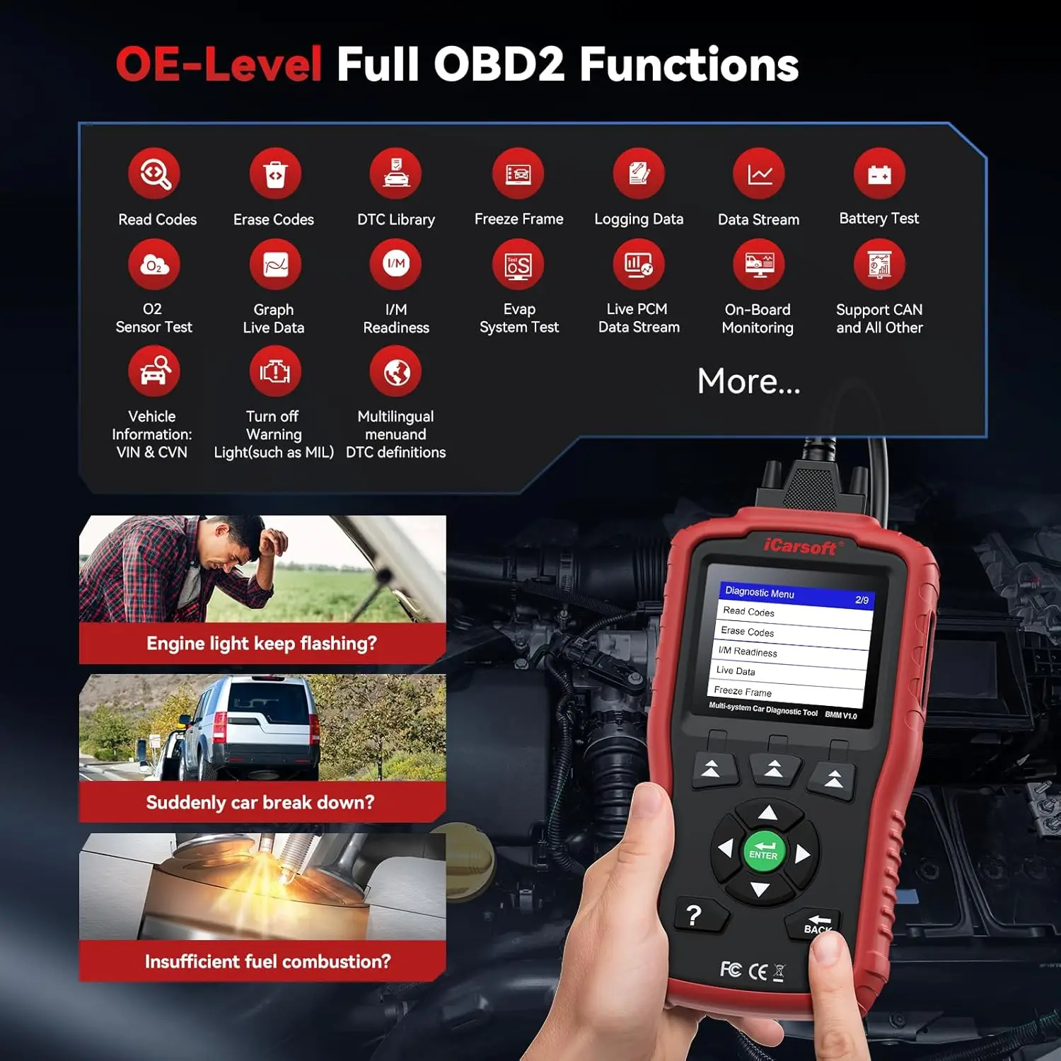 الماسح الضوئي BMM V1.0 2025 Obd2 لسيارة BMW/MINI/Rolls-Royce، التشخيص الكامل، إعادة ضبط الزيت ومعايرة SAS، تحديثات مجانية مدى الحياة #2