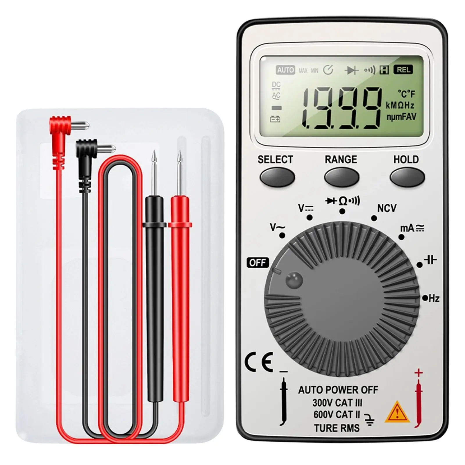 Electrical Tester Digital Multimeter Portable Accurate Measurement Device for School Laboratory Use