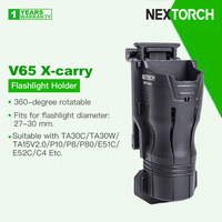 Nextorch V65 X-carry Double-open Flashlight Holder, 360º Rotatable, Quick-draw, Fits for Diameter of Torch 27-30mm