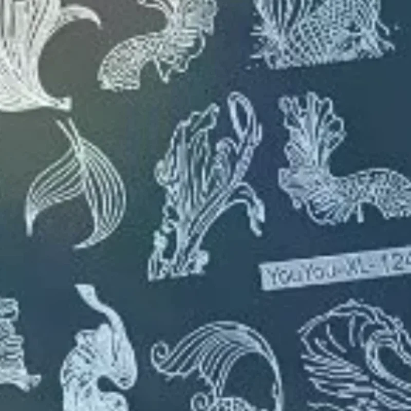 Nail Art Transfer Printing Steel Plate Cute Mermaid Stamp Template DIY Nail Art Decorations Manicure Tools