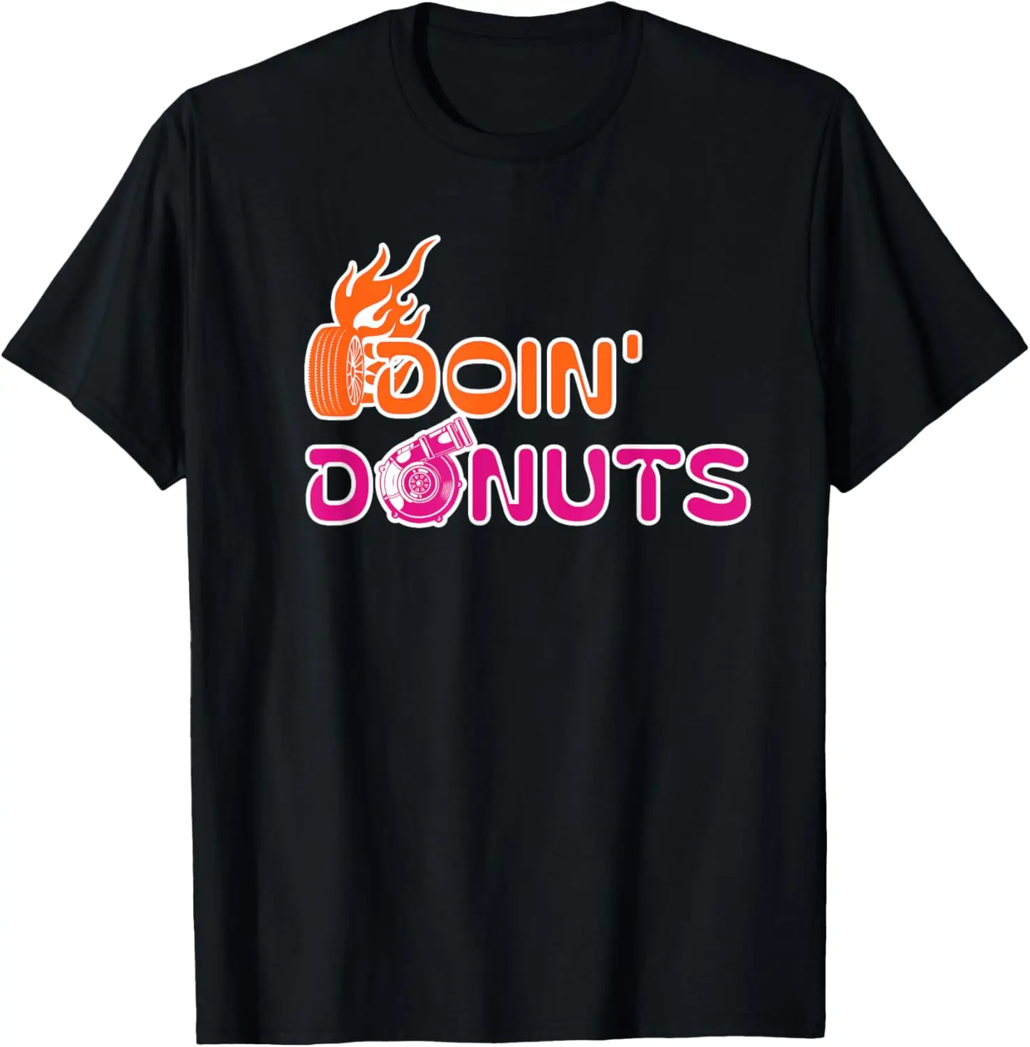 Doin' Donuts Funny Car Drift and Racing Cars Enthusiast Men T-Shirt