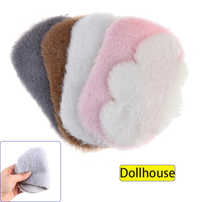 1 pz 1:12 casa delle bambole in miniatura peluche tappeto tappetino casa delle bambole soggiorno mobili decorazione accessori