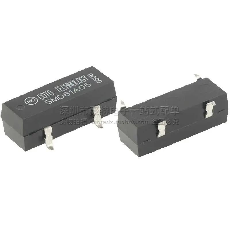 10pcs/ SMD61A05D imported patch single pole single throw 4-pin 10W 5VDC 1A normally open reed switch relay