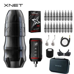 XNET-Kit de máquina de pluma de tatuaje Sita, potente Motor sin escobillas, carrera de 3,5-4,0-4,5mm, conector de Cable RCA para arte corporal de tatuaje