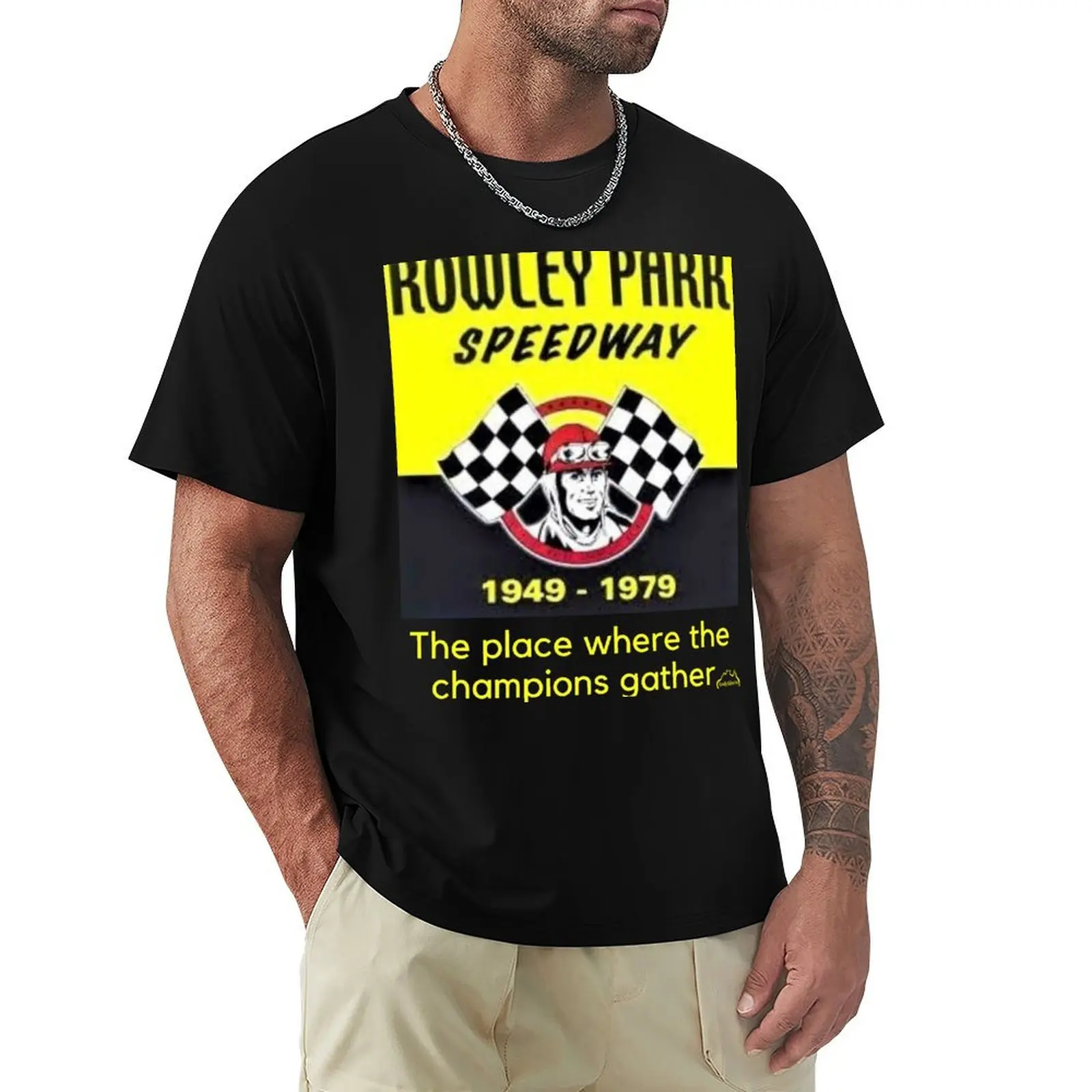 Rowley Park Speedway T-Shirt t shirts for man cotton T-Shirt