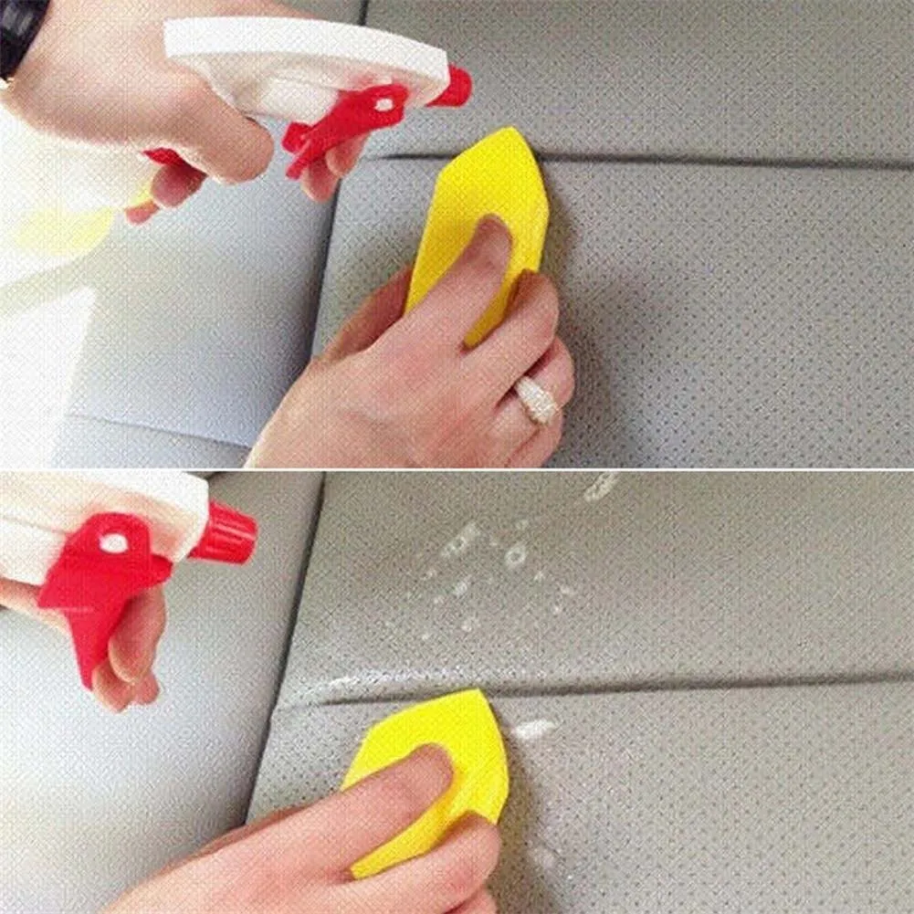 Auto Seat Brush Leather Seat Care Detailing Cleaning Brush Duster Sponge Pads For Car Polishing Interior Wash Accessories