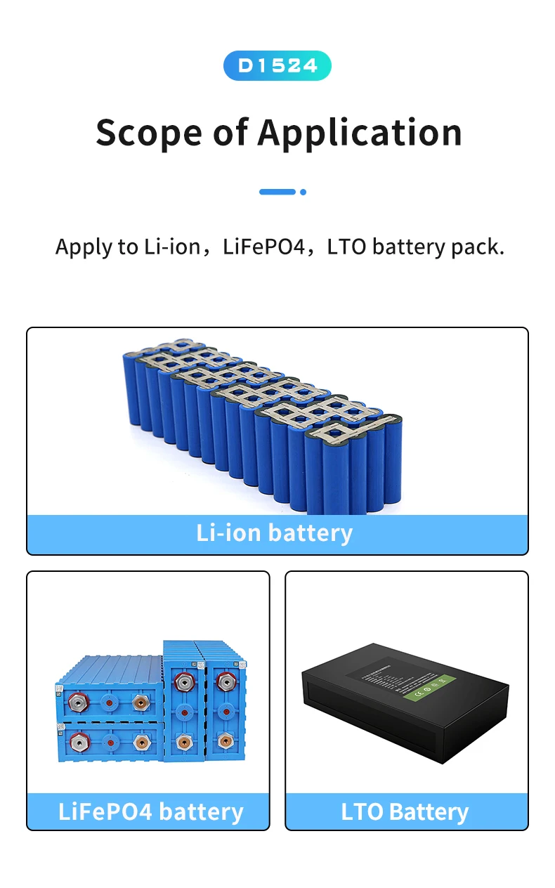 SUNKKO D1524+ 15A High Current Lithium Battery Pack Equalizer and Analyzer Battery Voltage Equalizer for Electric Vehicle