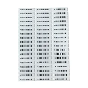 1000 개/몫 58KHz 도난 방지 자기 소프트 라벨 슈퍼마켓 매장 제품 바코드 태그 EAS 보안 도난 방지 DR 라벨