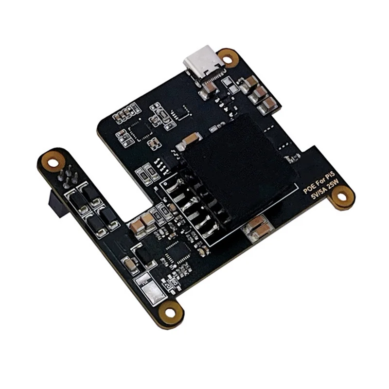 ABFN-Raspberry Pi 5 POE용 PD 트리거 활성화 유형 C Pcie-M.2-Nvme-SSD 전원 이더넷 802.3Af/At 쿨러 포함