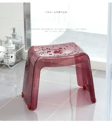 Taburete de baño para el hogar, asiento de silla de baño de ducha antideslizante de plástico, muebles de baño, silla de inodoro pequeña, asiento de Ducha