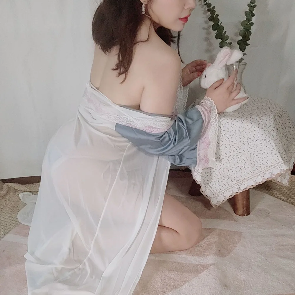 Sexy Pijama Night Wear 2024 Moda Lingerie Set Três Peças Set Mulheres Casa Roupas Trajes Eróticos Adulto Parceiro Sexo Bedding