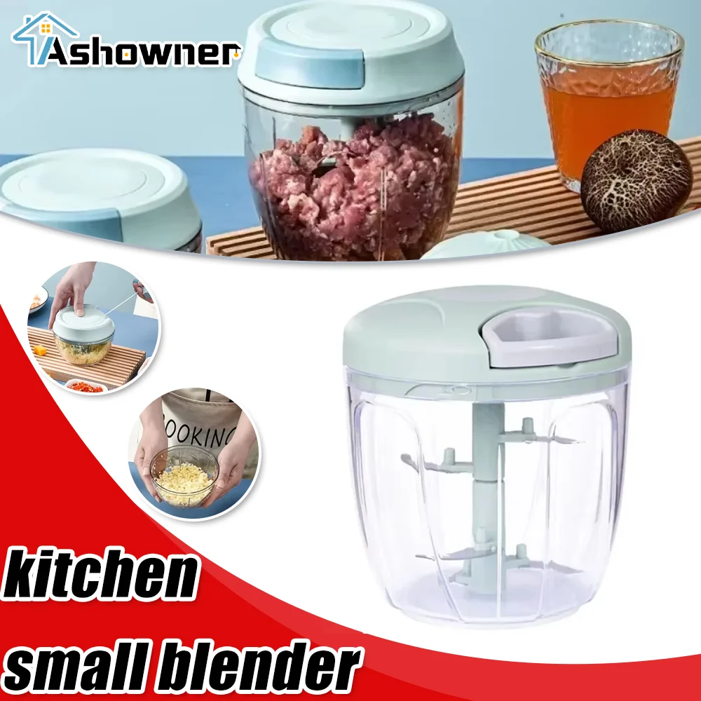 

Multifunctional Small Blender Kitchen Blender Hand Portable Pull Ring Blender for Fruit and Vegetable Side Dishes