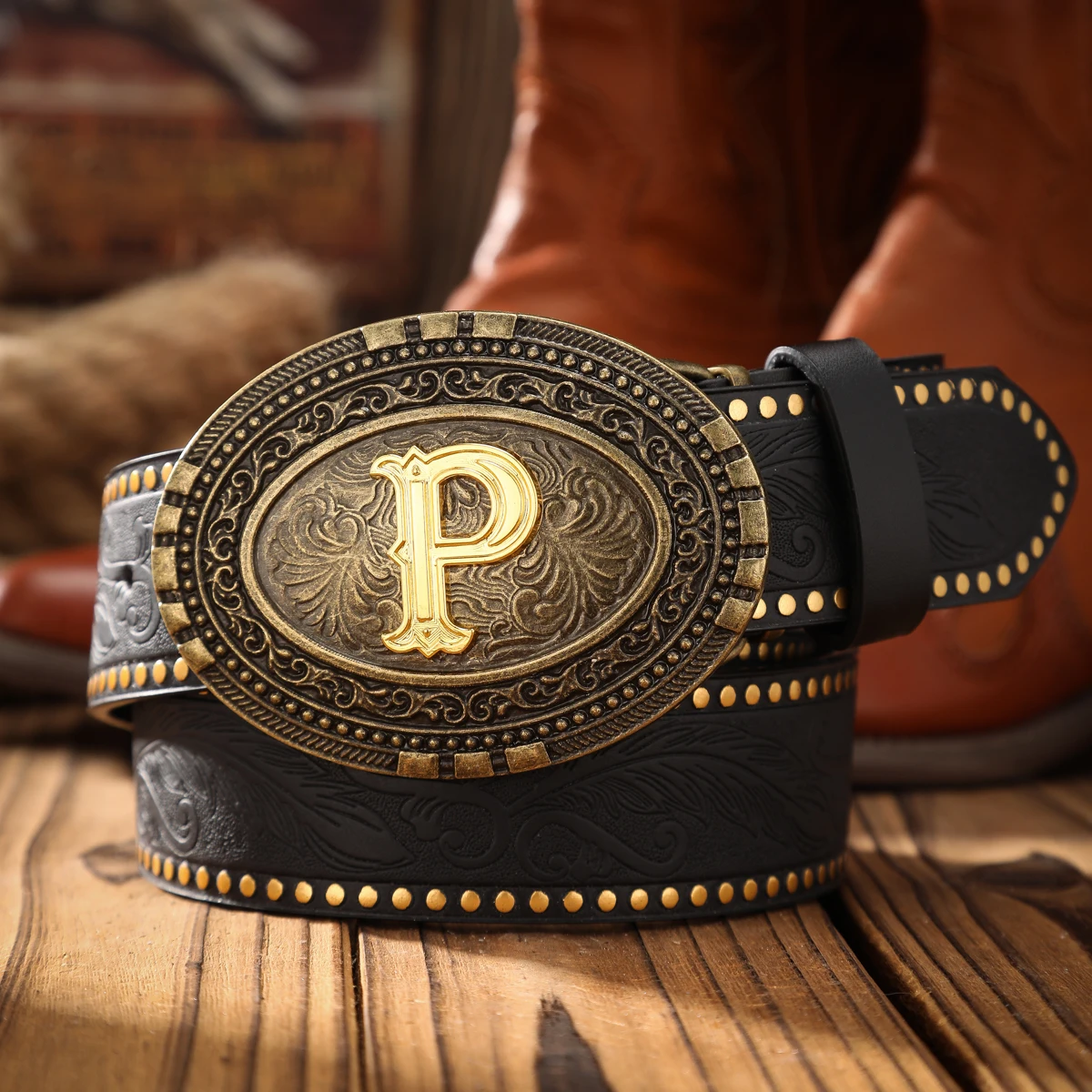 Ein lässiger Retro-Gürtel im Western-Stil für Herren und Damen! PU-Ledergürtel mit Metallschnalle, geeignet für den täglichen Arbeitsgebrauch – Detail 11