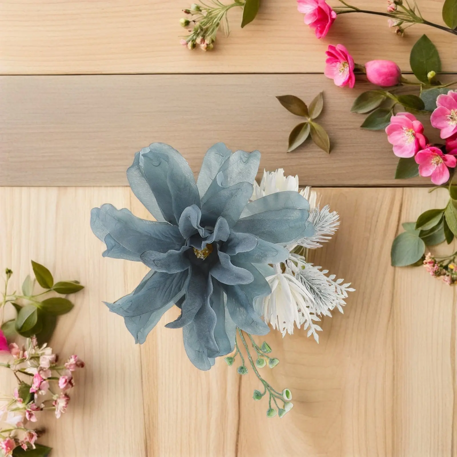 

2Pcs Flower Curtain Tiebacks Clip-on Floral Holdbacks Decorative Curtain Accessories for Drapes Farmhouse Boho Window Shade