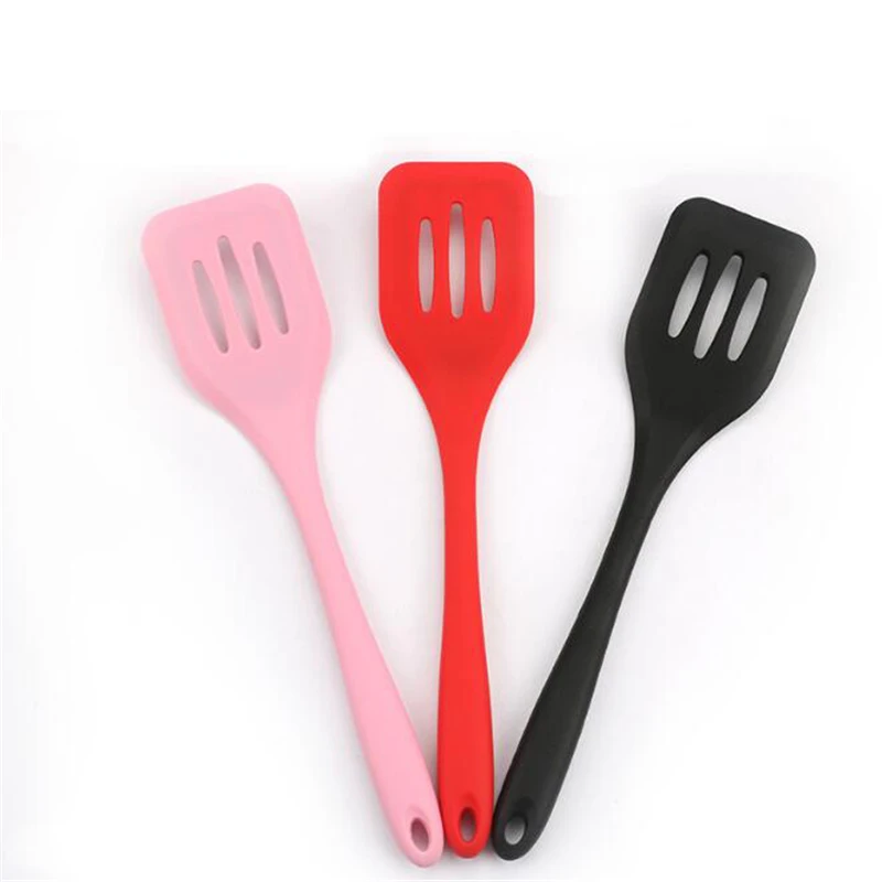 Silicone Turners Gadgets Spatula Egg Fish Frying Pan Scoop Fried Shovel Slotted Turners Kitchen Tools Cooking Utensils