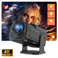 HY320 Mini Projector Newly Native 720P Android 11 4K 300ANSI Wifi6 BT5.0 Home Outdoor 180° Rotable Projector HY320 MINI