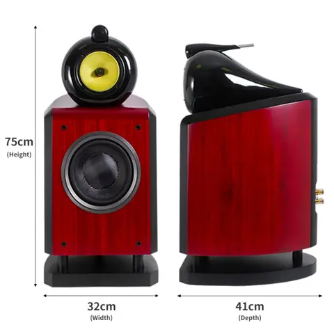 Altoparlante Nautilus da 8 pollici Cassa di risonanza in legno da 150 W Altoparlante HiFi a 3 vie Potenza 6 Ohm Altoparlante Sensibilità 90 dB Audio per Home Theater