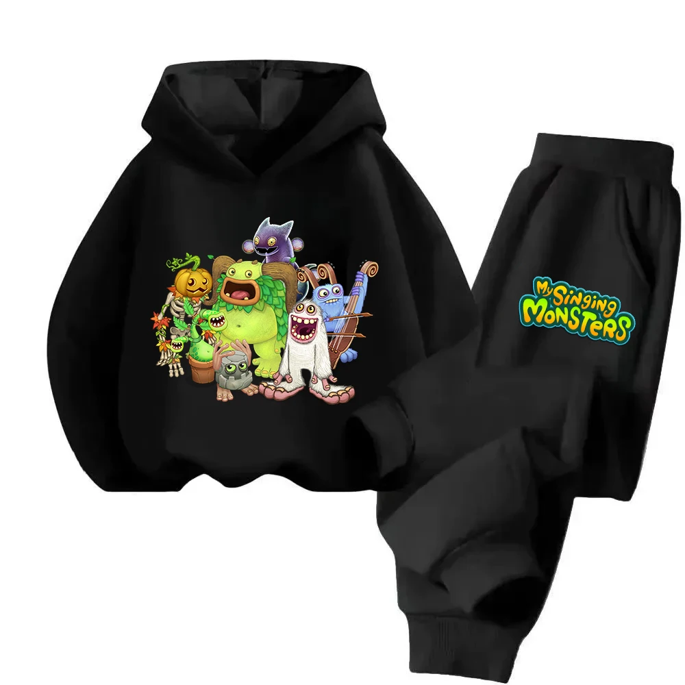 

Boys Clothing My Singing Monsters Hoodie +Pants Girls Hooded Sweatshirt Sweatpants Set Warm Children's Fashion Casual Hoody Tops