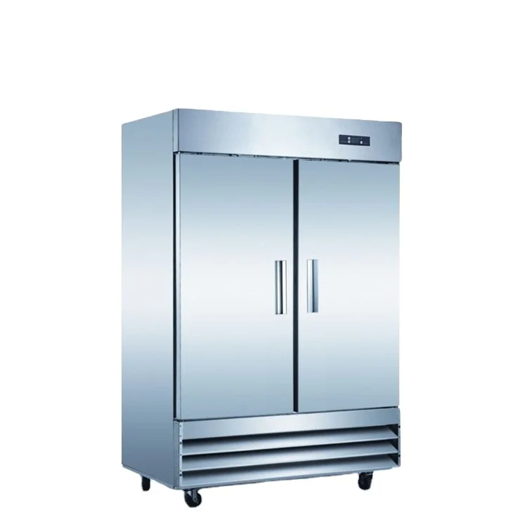 Commercial Fancooling Luxurious Stainless Steel Refrigerator Double Doors