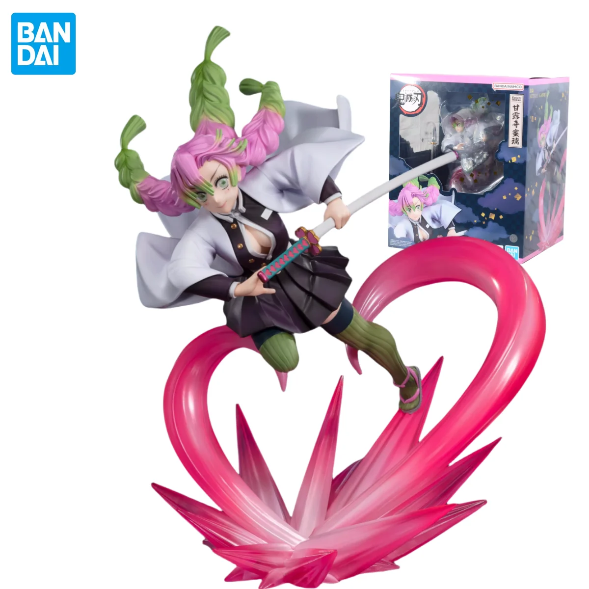 

In Stock BANDAI Original Figuarts ZERO Demon Slayer: Kimetsu No Yaiba Kanroji Mitsuri Anime Figure Birthday Present Toy Gift