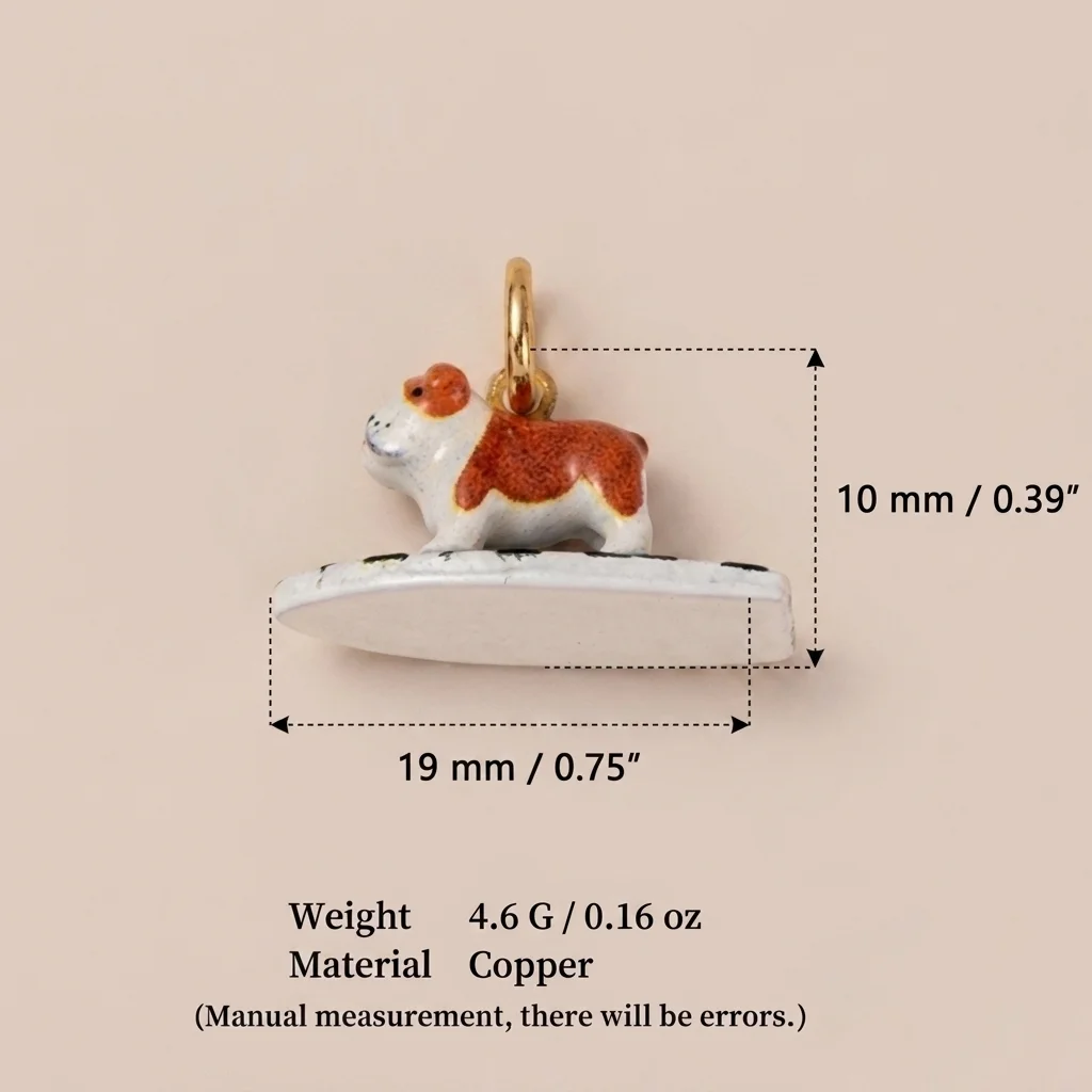 Vielseitige Modische Neue Strand-Surf-Hund Shiba Inu DIY Anhänger Charms für Schmuck – Detail 5