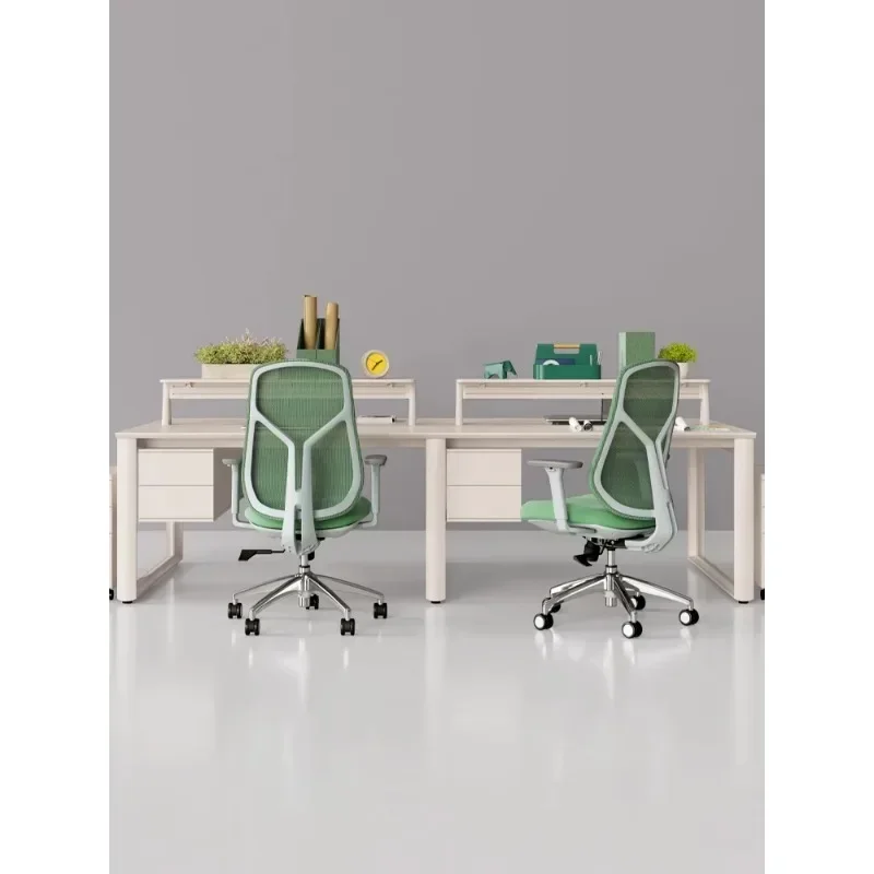 Sedia ergonomica per computer con braccioli regolabili e supporto lombare per ufficio domestico e studio