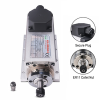 1.5KW CNC Square Air Cooled Spindle 110V Square ER11 Air Cool Milling Lathe Spindle For Woodworking