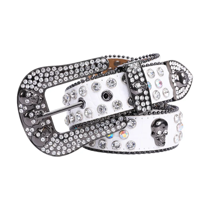 115CM  Men Girls Alloy Belt Fashion match Decorative High Sense Punk Rivet Decoration end New Design Popular Stage Performance