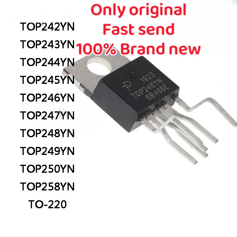 

5pcs New TOP242YN TOP243YN TOP244YN TOP245YN TOP246YN TOP247YN TOP248YN TOP249YN TOP250YN TOP258YN TO-220 IC Chip In Stock