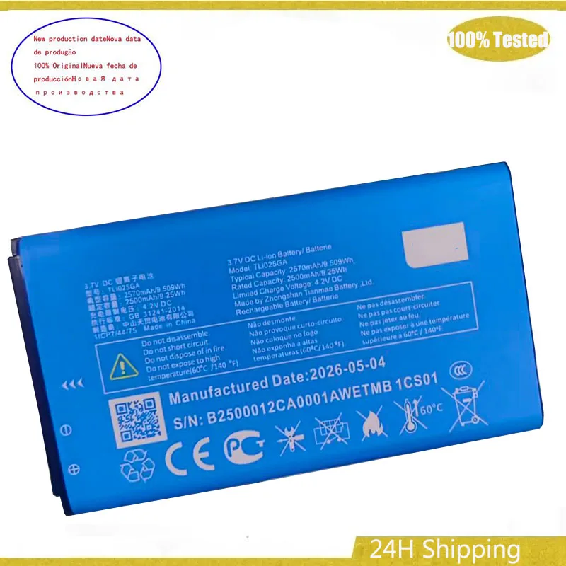 

2570mAh TLi025GA battery for Alcatel One Touch TCL TLi025GA Alcatel Link Zone MW42LM Battery