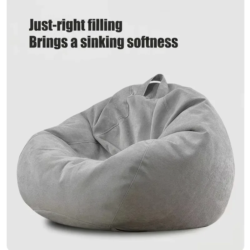 Color-Changing Bean Bag Chair Heat-Sensitive Fabric Minimalist Modern Lounge Floor Sofa for Adults Kids Large Washable Cover