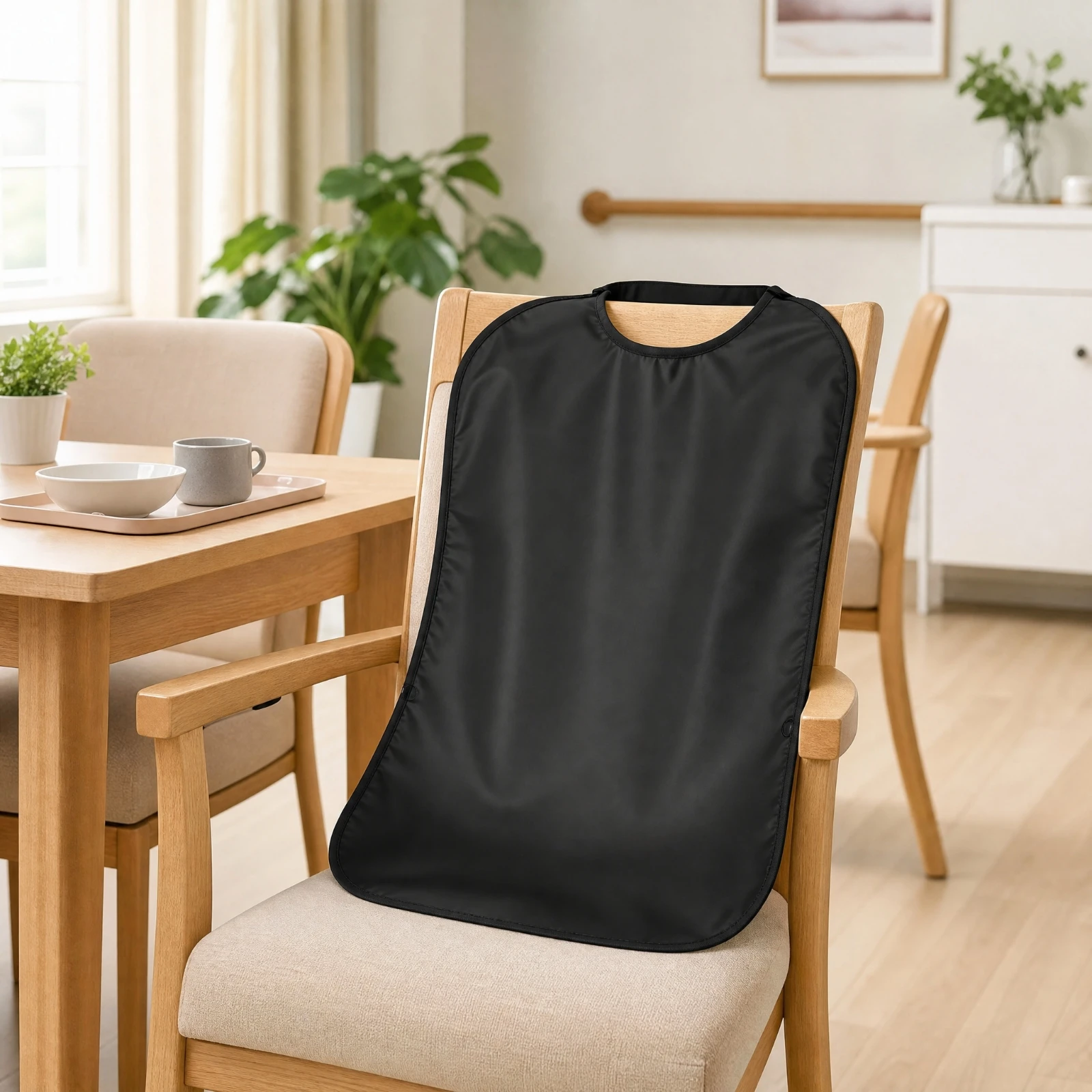 Waterproof Adult Bib Long-Lasting Adult Bib with Elastic Neck Strap Dining Clothing Protector Comfortable Lightweight for Adults