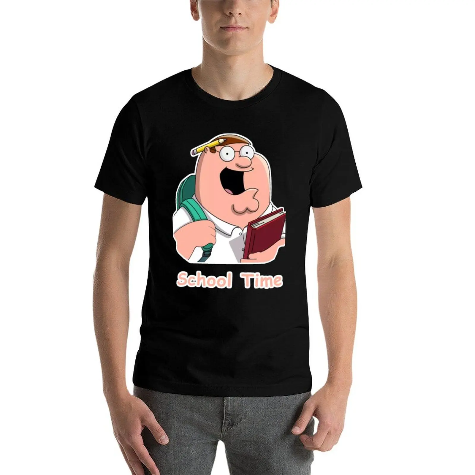 تي شيرت بيتر غريفين للمدرسة تي شيرت للرجال بقصة ضيقة من القطن تي شيرت رجالي 100% أساسي تي شيرت تي شيرت #1