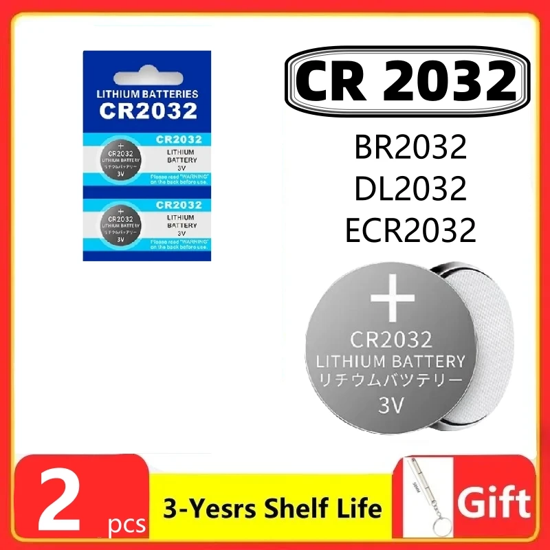 2-60PCS CR2032 CR 2032 Knop Batterij 3V Lithium Batterij Voor Horloge Speelgoed Rekenmachine Auto Afstandsbediening knop Knoopcel