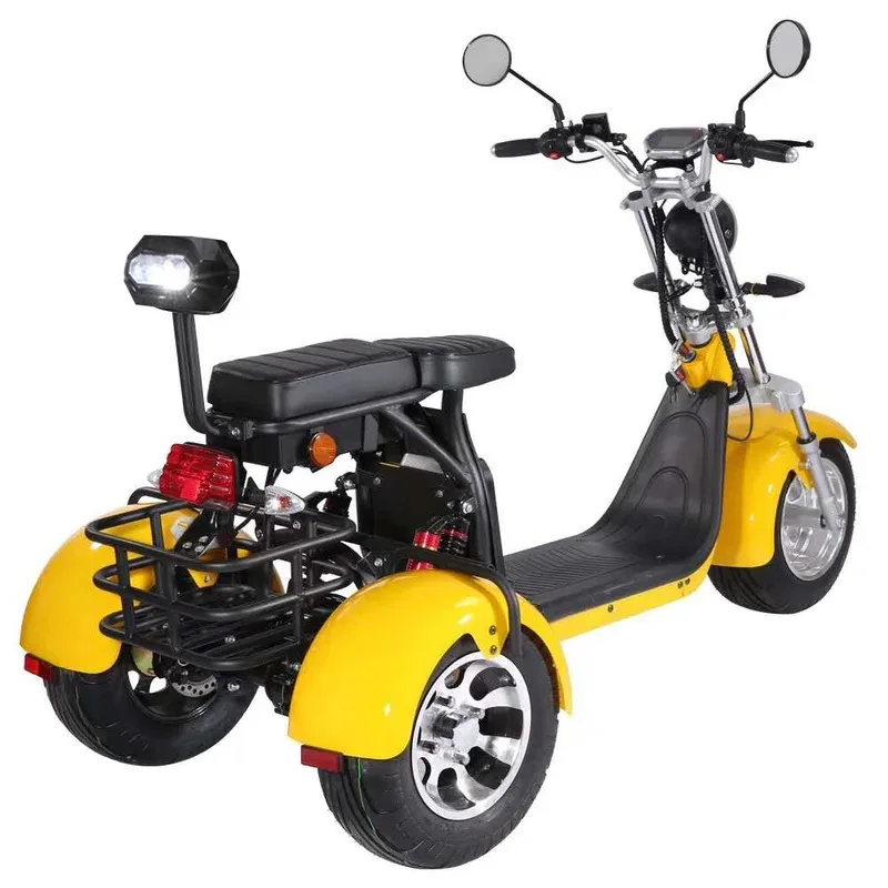 

Factory Hot Selling Citycoco Tricycle Three Wheel Scooter With Passenger Trike Chopper Scoote