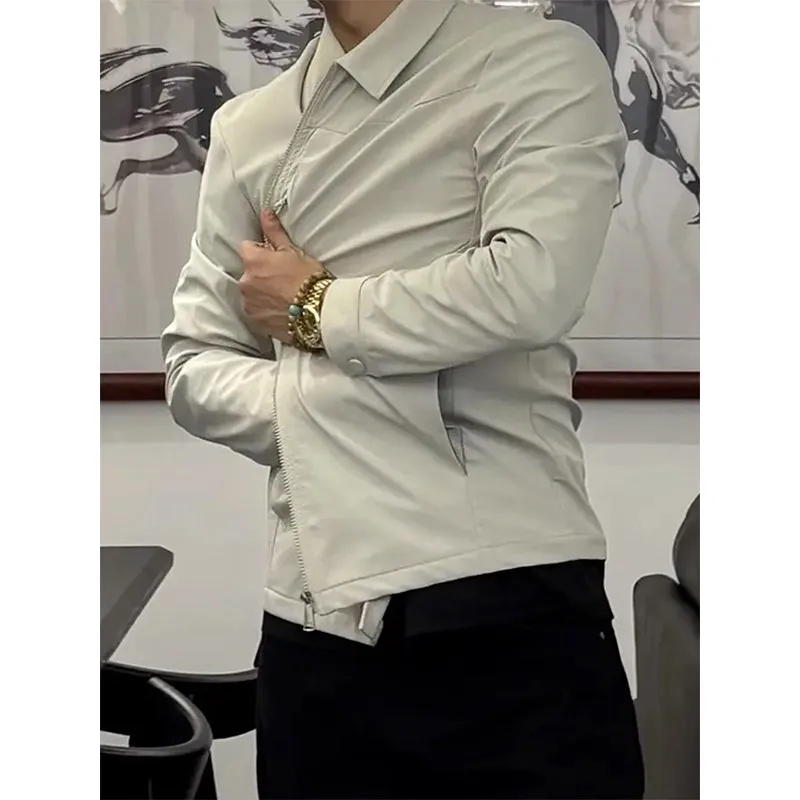 

GTAL American Tee-Proof Busin Bird Adstrative Jaet Breathable Me Color Busin Outdoor Collar Zipper Coat