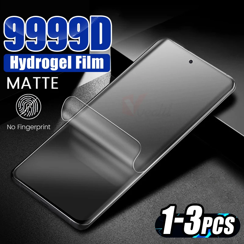 

1-3Pcs Curved Matte Hydrogel Film For Vivo iQOO 12 11 10 9 Pro Screen Protectors For V30e V29 V27 iQOO Neo 9 8 7 Pro Soft Film