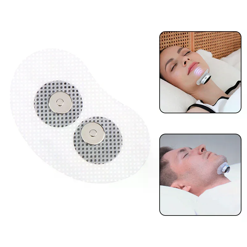 

Magnetic Snap Gel Electrodes Pad For Smart Anti Sleep Stop Snoring Device For Chin Throat Snore Reducing Aids Sticker