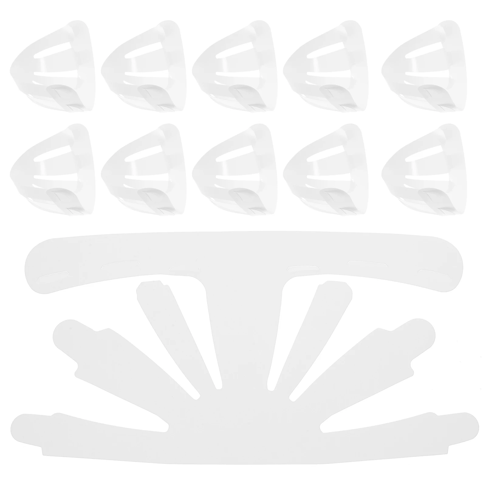 

25Pcs Baseball Cap Liner Insert Plastic Hat Support Lining Dome Shaped Simple Design For Hat Storage Photography Props Home Use