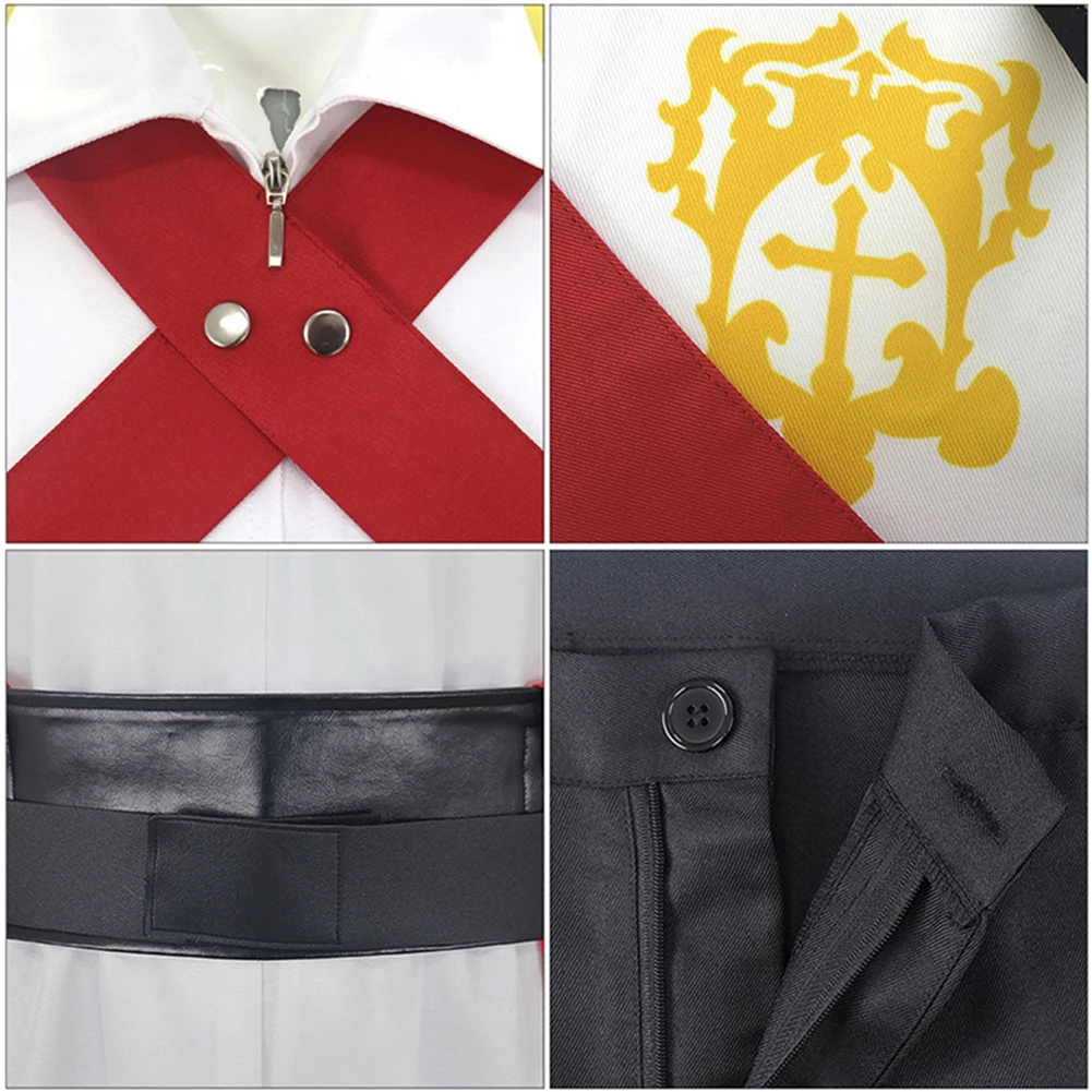 2017 الكرتون القلعة تأثيري تريفور بلمونت الملابس أعلى السراويل حزب تمويه لعب الأدوار هالوين زي كرنفال الزي الدعاوى