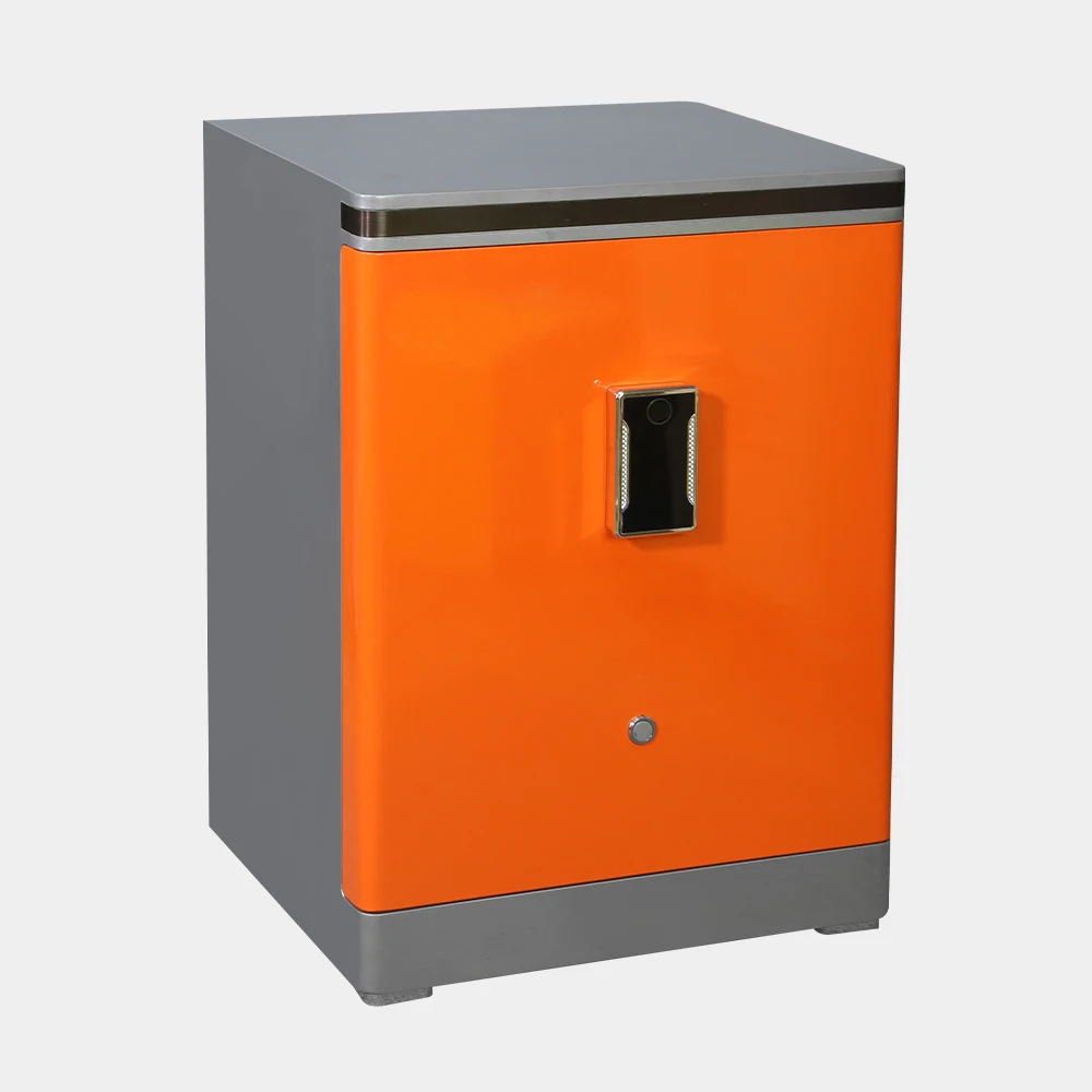 Heavy Duty Wifi Electronic High Glossy 6mm Thick Home Safes Biometric Fingerprint Lock Led Screen Digital Safe Box for