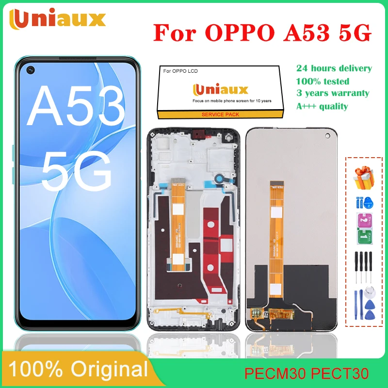 

Для OPPO A53 5G мобильного телефона ЖК-экран в сборе с сенсорным экраном Замена ЖК-панели