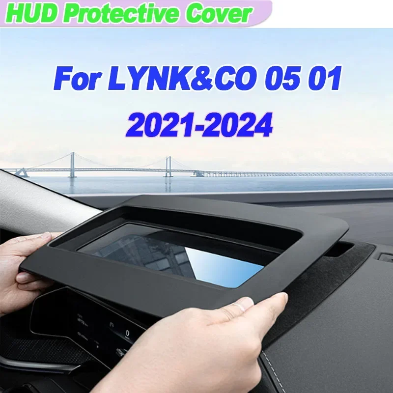 

Car Hud Display Protective Cover For LYNK&CO 01 05 2021-2024 2022 2023 HD Tempered Glass Reflection Head Up Protector Accessorie