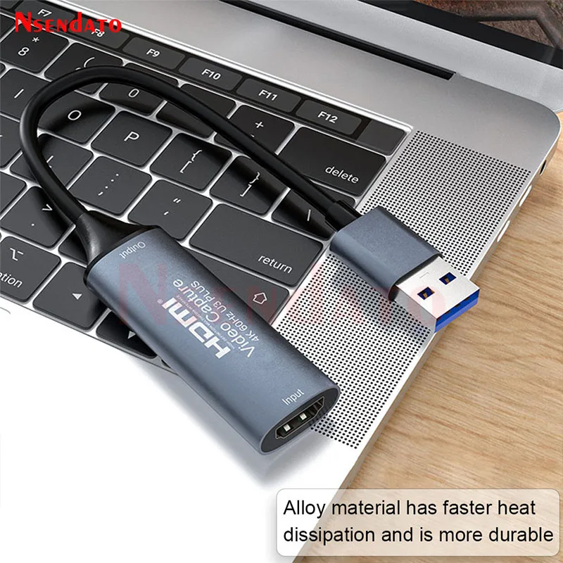 4K 60Hz USB3.0 HDMI Audio Video Mjpeg Capture Card Adapter 1080P 60fps USB HDMI Game Grabber Recorder Box For Live Streaming PC