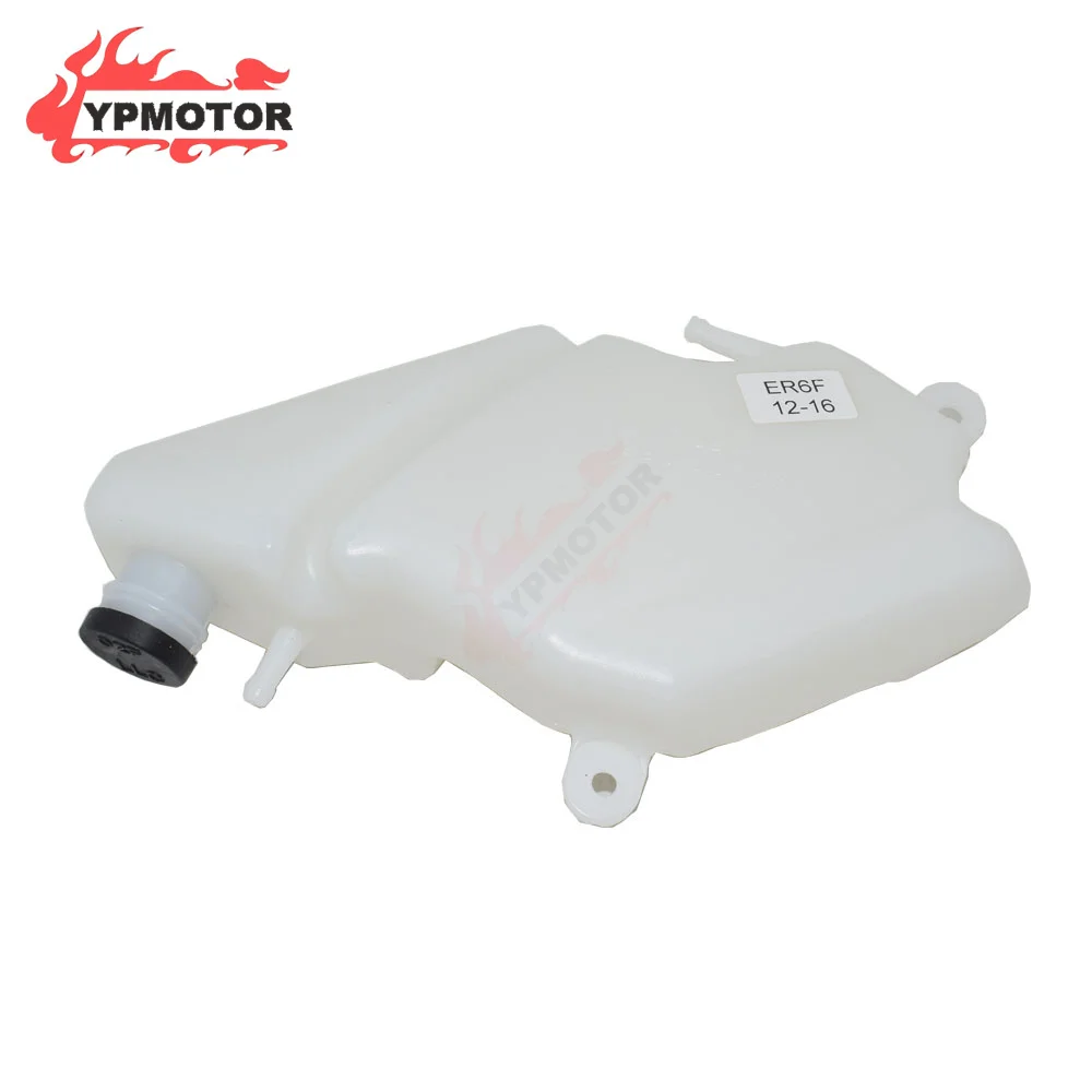 ER-6F 12-16 Motorcycle White Radiator Water Cooling Coolant Bottle Overflow Reservoir Tank For KAWASAKI ER6F 2012-2016 2013 2014