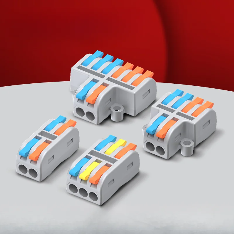 Quick Wire Connectors push-in Spring splicing Butt Wiring Connection Electrical Compact Cable Connector Junction box 2/3/4/5Pin